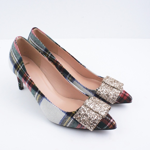 New JCREW Colette Pumps in Snowy Stewart Tartan - Picture 6 of 6